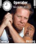 Скриншот темы James Hetfield для телефона Nokia