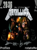 Скриншот темы Metallica 2 для телефона Nokia