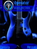 Скриншот темы Guitar Blue Byavimam для телефона Nokia