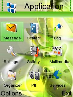 Скриншот темы для Nokia