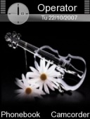 Скриншот темы Cristal Violino для телефона Nokia