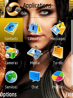 Скриншот темы для Nokia