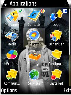 Скриншот темы для Nokia