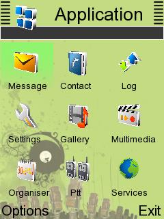Скриншот темы для Nokia