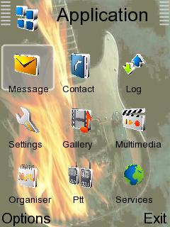 Скриншот темы для Nokia