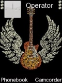 Скриншот темы Free Bird Guitar для телефона Nokia