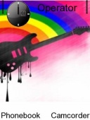 Скриншот темы Rainbow Guitar для телефона Nokia