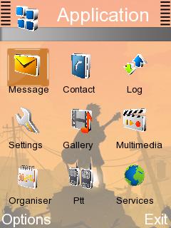 Скриншот темы для Nokia