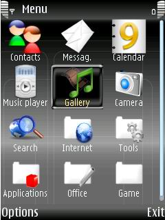 Скриншот темы для Nokia