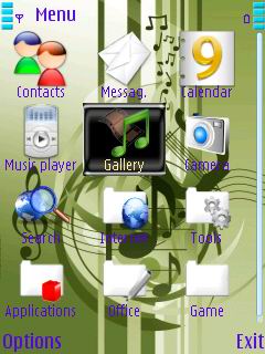 Скриншот темы для Nokia