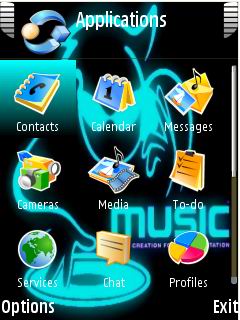 Скриншот темы для Nokia