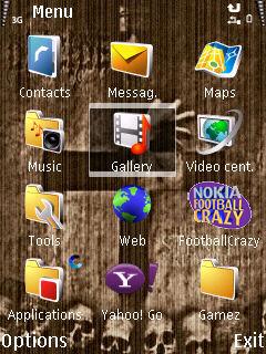 Скриншот темы для Nokia
