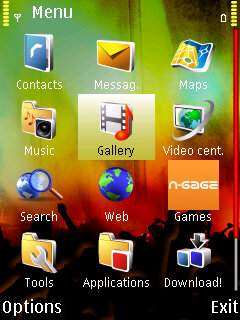 Скриншот темы для Nokia