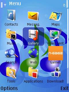 Скриншот темы для Nokia