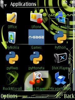 Скриншот темы для Nokia