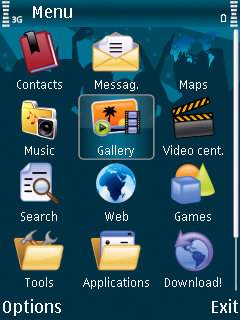 Скриншот темы для Nokia