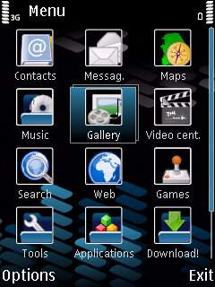 Скриншот темы для Nokia