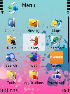 Скриншот темы для Nokia