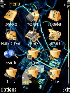 Скриншот темы для Nokia