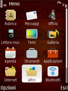 Скриншот темы для Nokia
