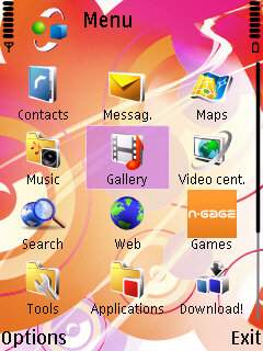 Скриншот темы для Nokia