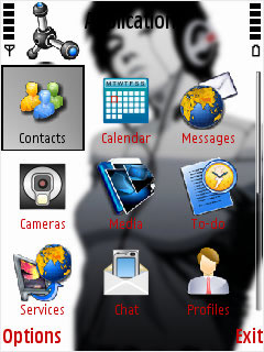 Скриншот темы для Nokia