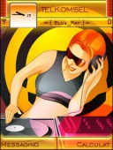 Скриншот темы Dj Girl 2 для телефона Nokia