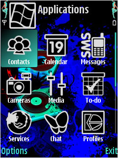 Скриншот темы для Nokia