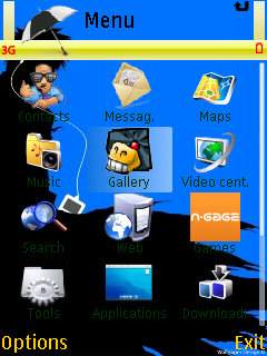 Скриншот темы для Nokia