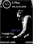 Скриншот темы Dj Tiesto для телефона Nokia