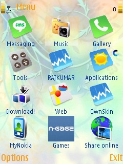 Скриншот темы для Nokia