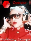 Скриншот темы Gwen Stefani Red для телефона Nokia