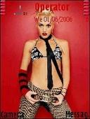 Скриншот темы Gwen Stefani Red 2 для телефона Nokia