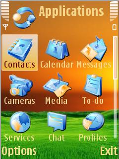 Скриншот темы для Nokia