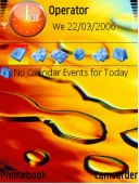 Скриншот темы Drops V2 для телефона Nokia