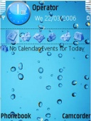 Скриншот темы Drops V3 для телефона Nokia