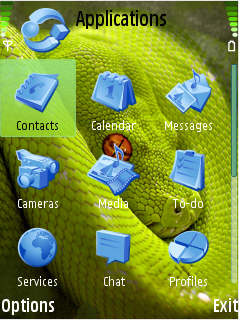 Скриншот темы для Nokia