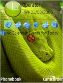 Скриншот темы Greensnake для телефона Nokia