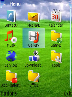 Скриншот темы для Nokia