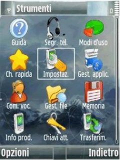 Скриншот темы для Nokia