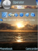 Скриншот темы Sunset для телефона Nokia