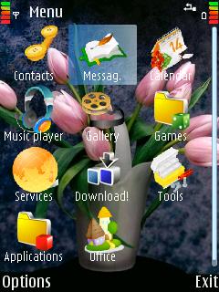 Скриншот темы для Nokia