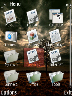 Скриншот темы для Nokia