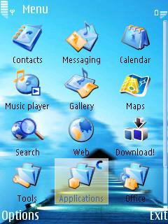 Скриншот темы для Nokia