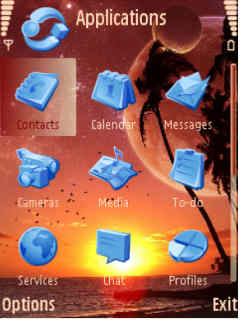 Скриншот темы для Nokia