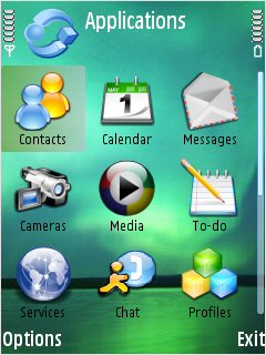 Скриншот темы для Nokia