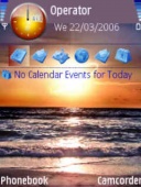 Скриншот темы Sunset для телефона Nokia