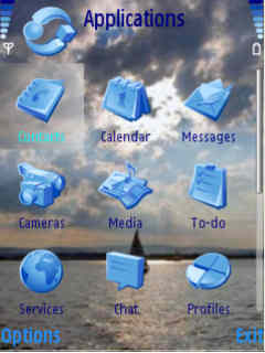 Скриншот темы для Nokia