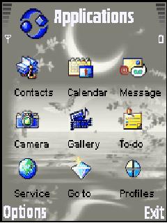 Скриншот темы для Nokia