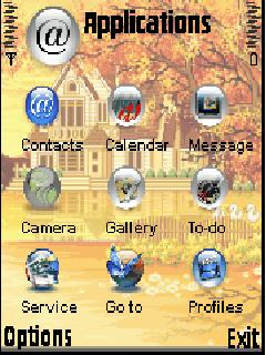 Скриншот темы для Nokia